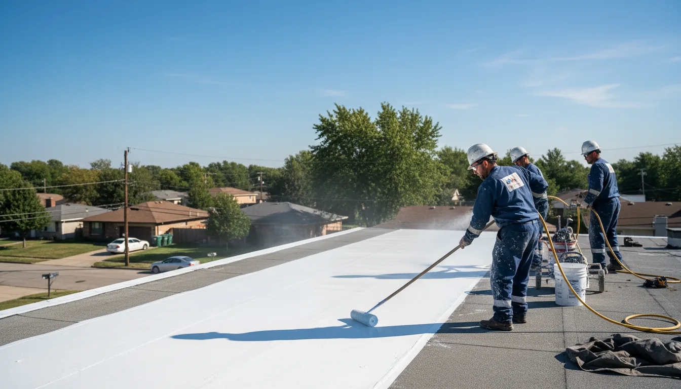 Commercial roof coating in Fosston, MN near me